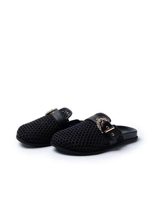 benedit fibbia strass raffia EMANUELLE VEE | 207-11-HYBLK